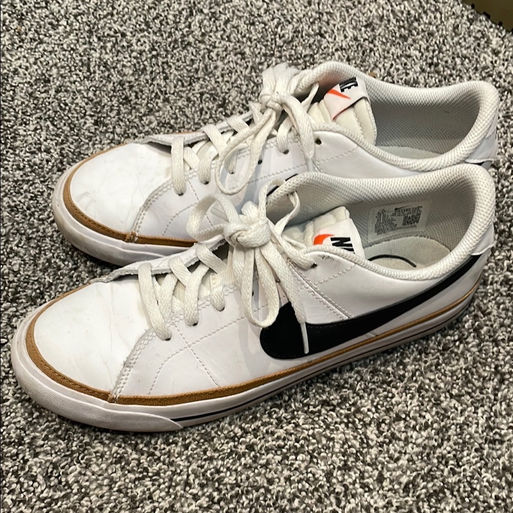 Nike Women’s White and Black Classic Sneakers